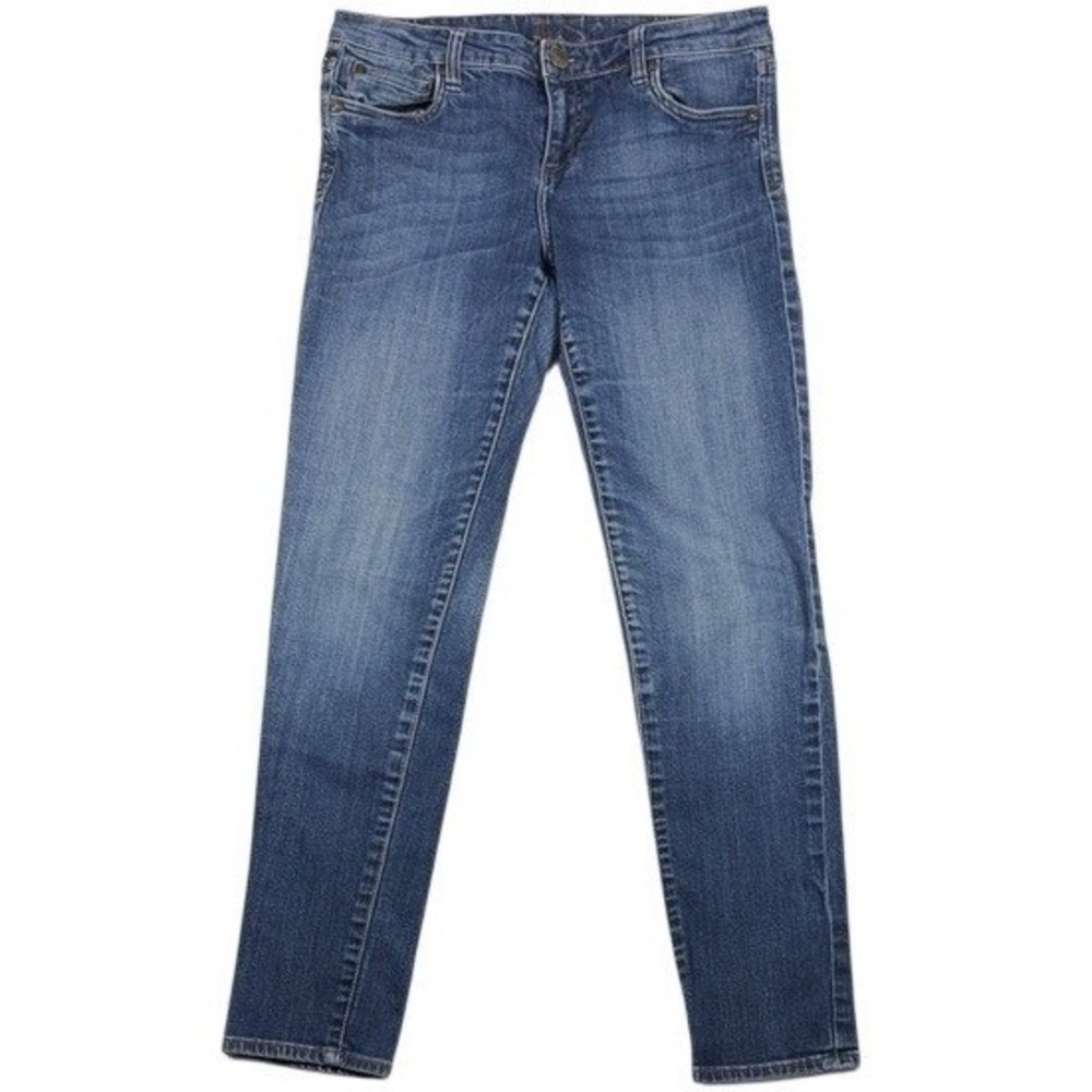 Kut from the Kloth Womens Skinny Jeans Medium Wash Blue Denim Size 6 Stretch